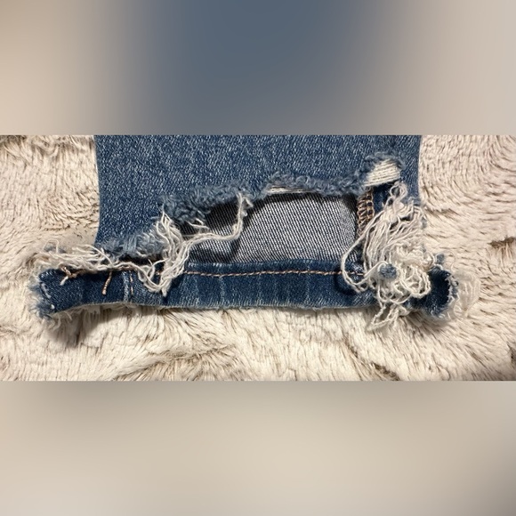 American Eagle Outfitters AEO Distressed Blue Hi-Rise Jeggings Stretch Jeans - Picture 12 of 16